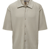 Only & Sons Asher Relax Pleated Shirt Beige Only & Sons Asher Relax Pleated Shirt Beige