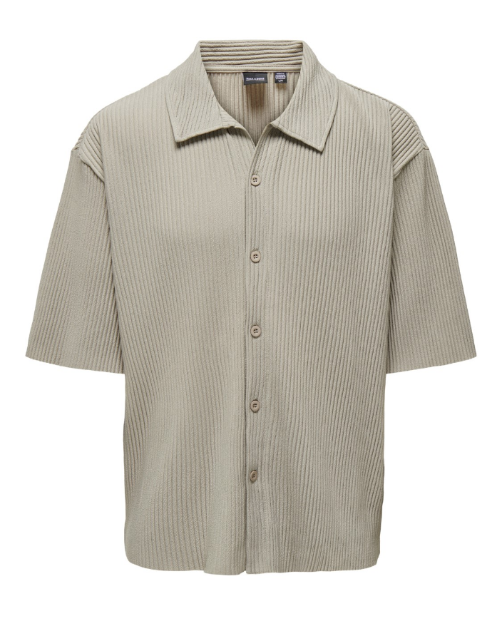 Only & Sons Asher Relax Pleated Shirt Beige