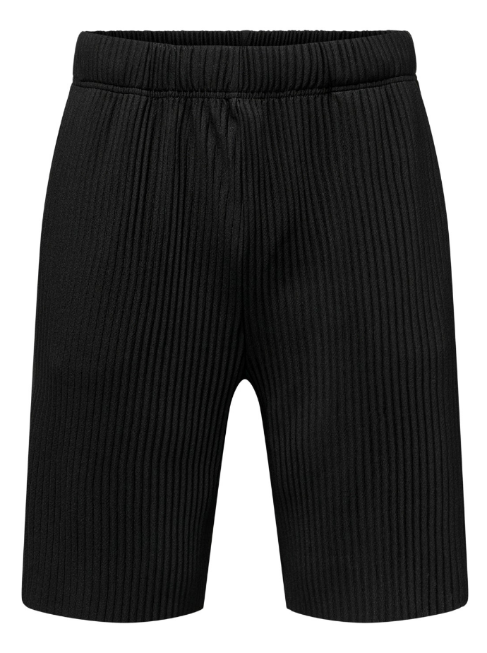 Only & Sons Asher Relax Pleated Short Black Only & Sons Asher Relax Pleated Short Black