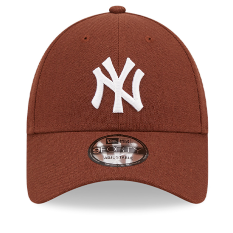 New Era Mens Mlb Ny Yankees Fitted Hat Brown/White