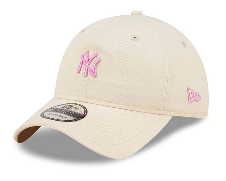 New Era New York Yankees 9Twenty Mini Logo Beige Roze