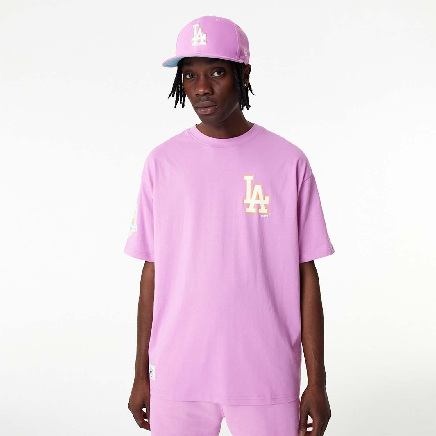 New York Yankees League Essential Pink Oversized T-Shirt