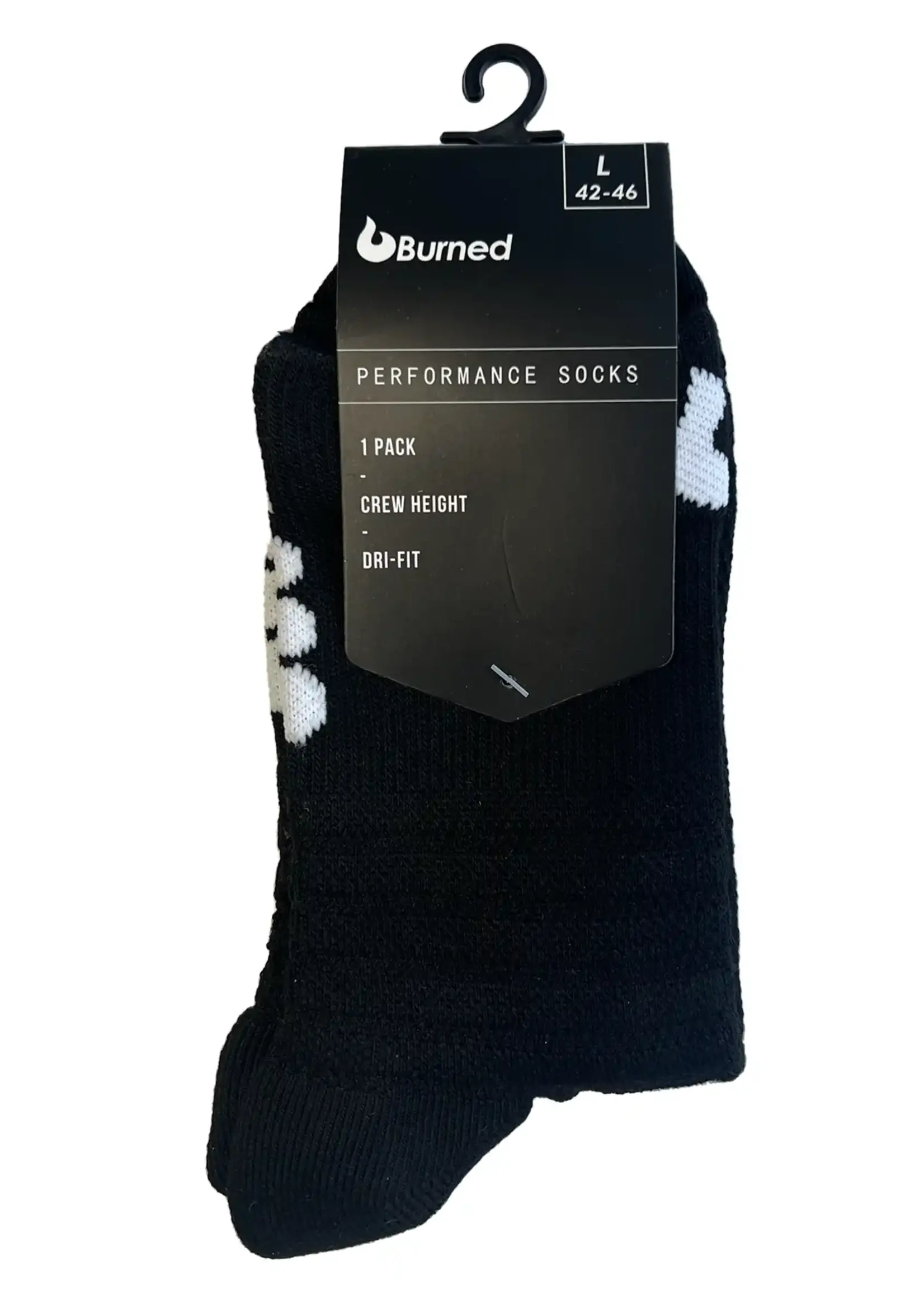 Burned Burned Elite Performance Sock Black