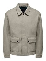 Only & Sons Connor Jacket Silver Lining Beige