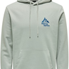 Only & Sons Only & Sons Carl Mountain Sweat Hoodie Grey Only & Sons Only & Sons Carl Mountain Sweat Hoodie Grey