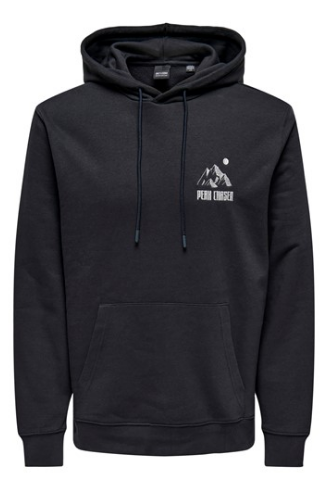 Only & Sons Carl Mountain Sweat Hoodie Navy
