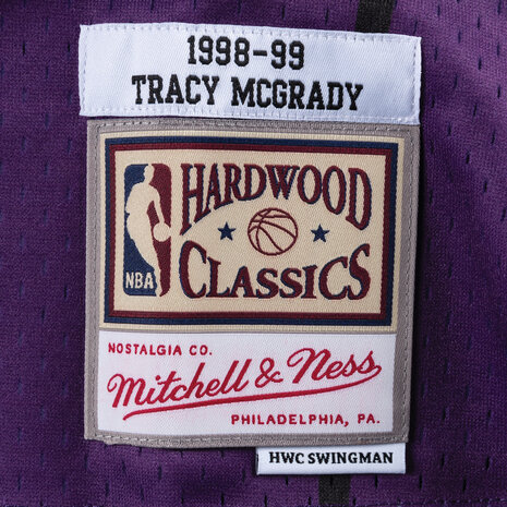 Men's Mitchell & Ness Tracy McGrady Purple Toronto Raptors Hardwood Classics Player Tank Top