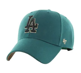 47 Brand Los Angeles Dodgers Moss Pink Clean Up Cap in Green for