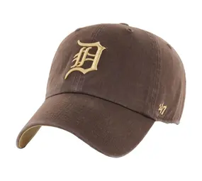  '47 Brands MLB Detroit Tigers Black Clean Up Adjustable Cap :  Sports & Outdoors