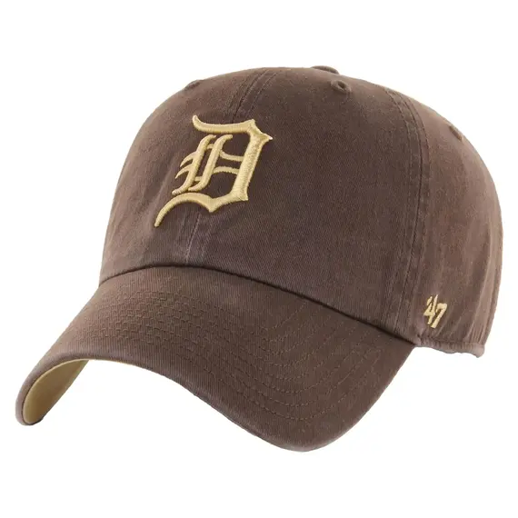 47 Brand Detroit Tigers Blue Batting Practice Suede Clean Up Adjustable Hat