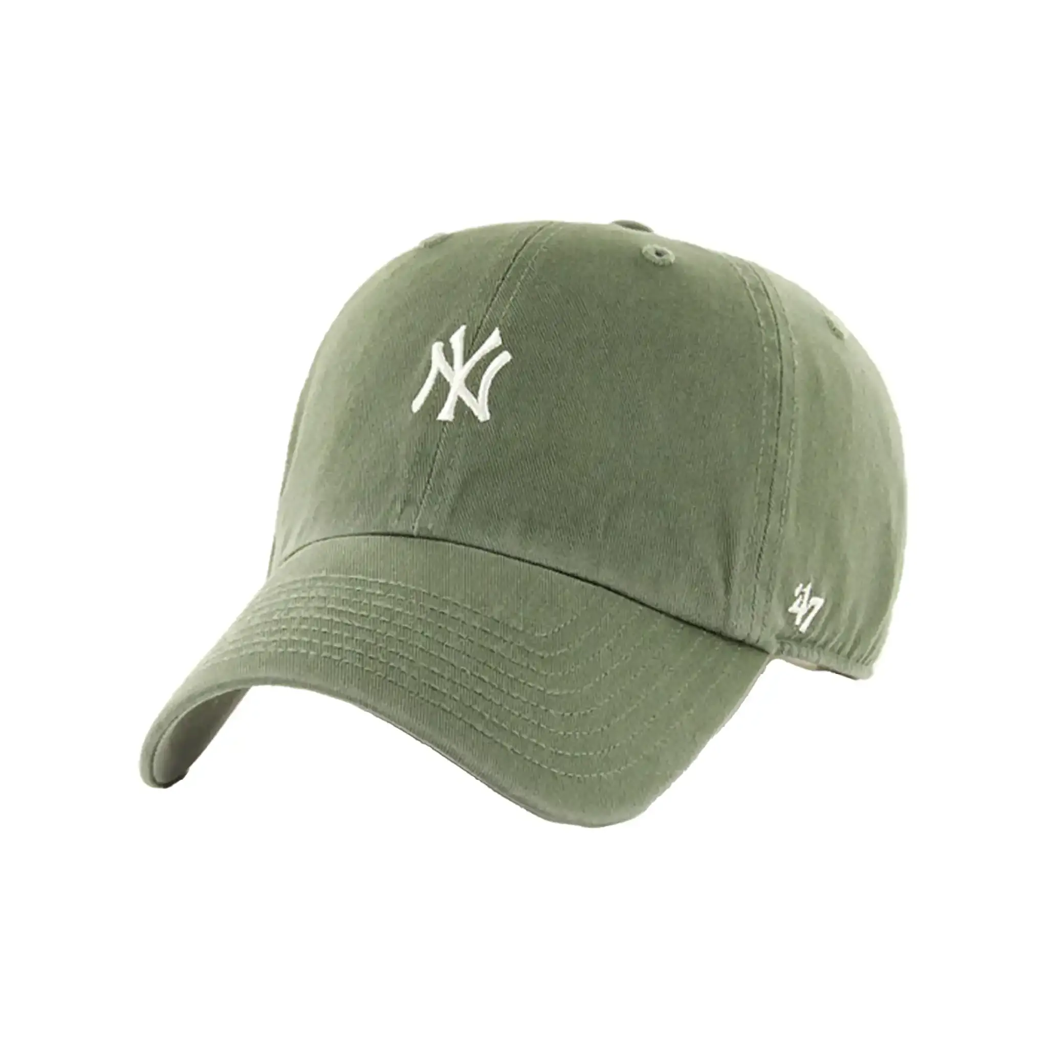 47 Brand New York Yankees Base Runner Mini Logo Cap Moss Green