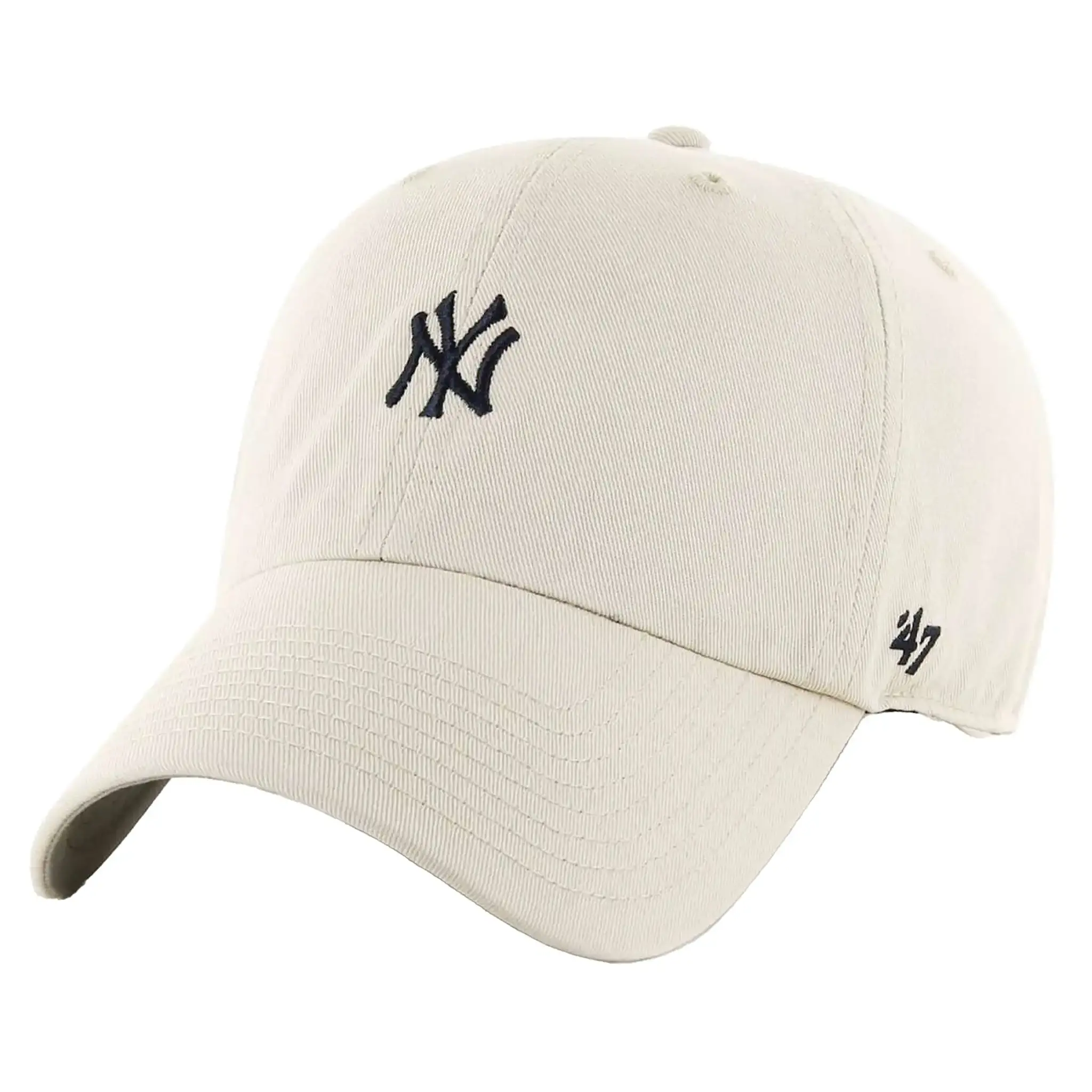 47 Brand New York Yankees Base Runner Mini Logo Cap Natural