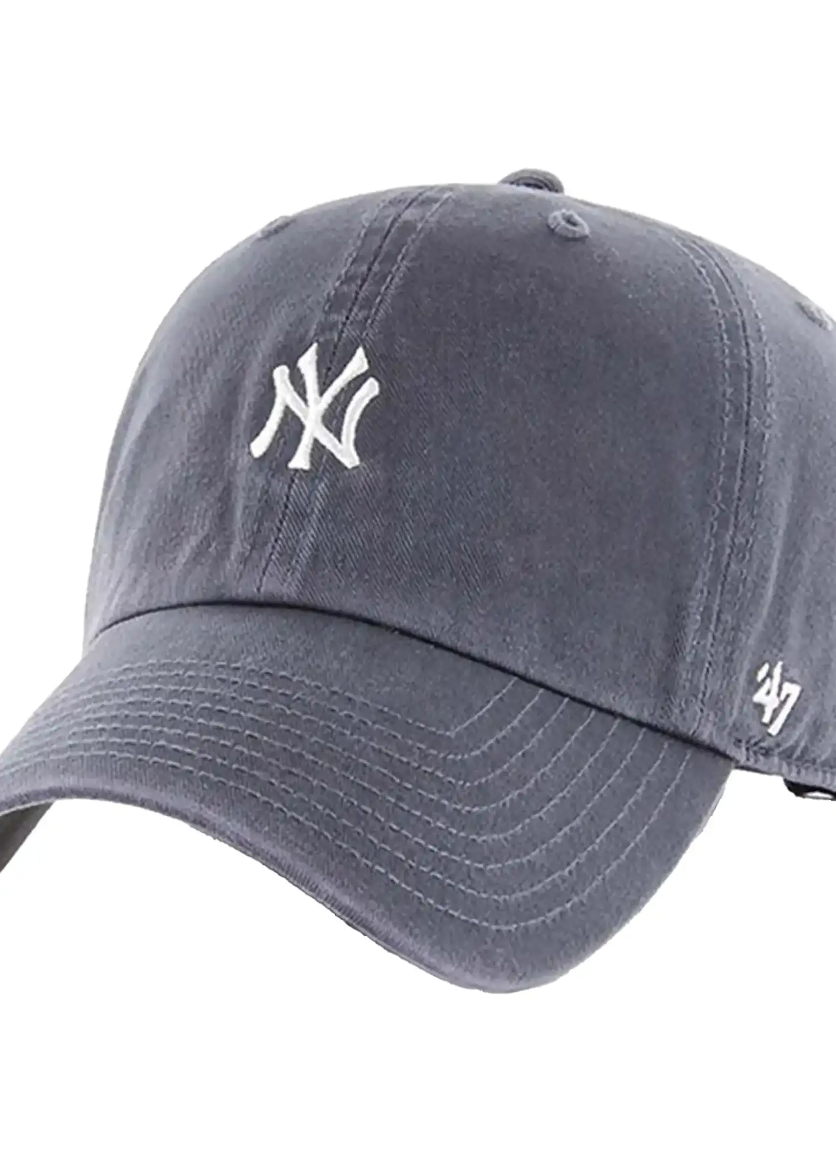 47 Brand New York Yankees Base Runner Mini Logo Cap Vintage Navy