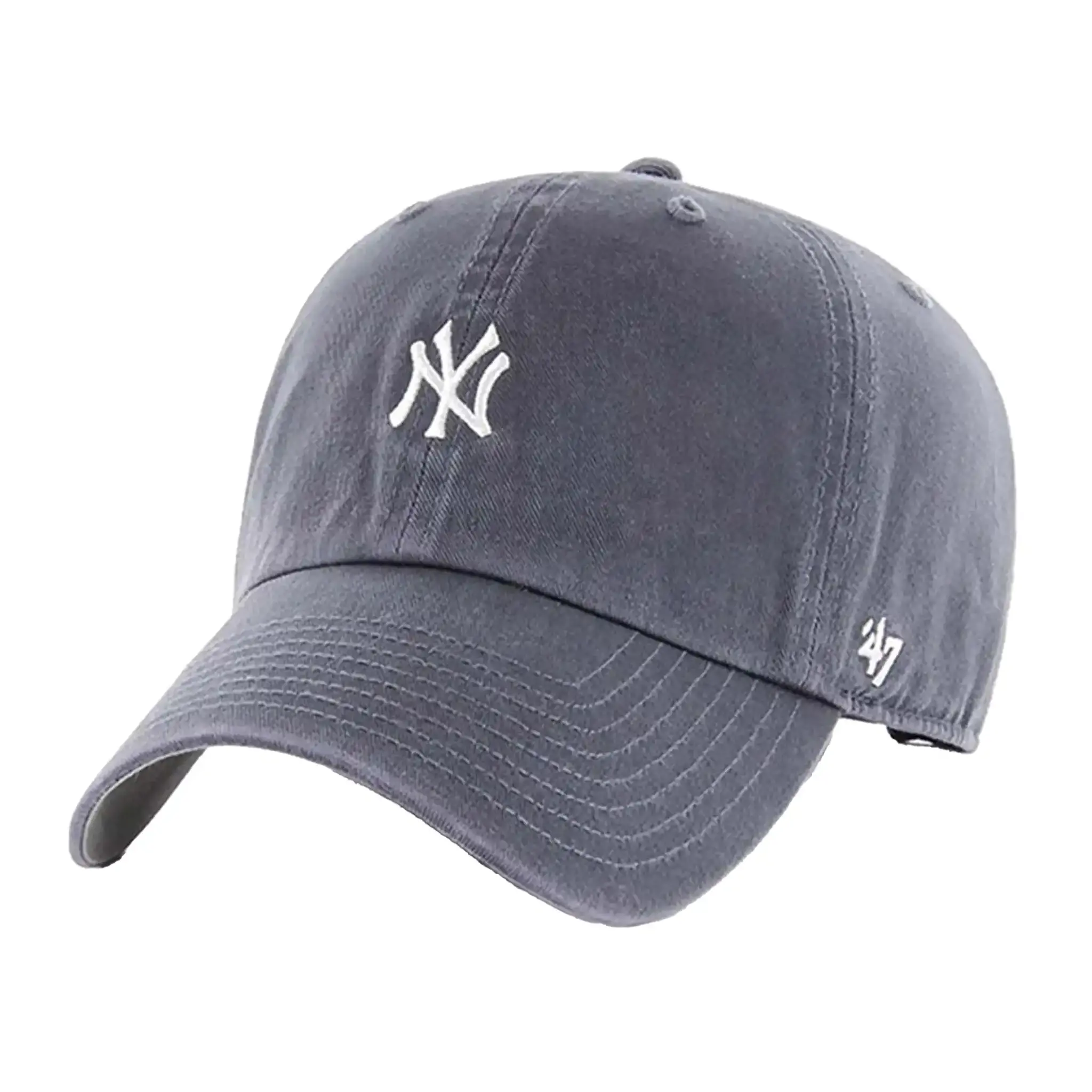 47 Brand New York Yankees Base Runner Mini Logo Cap Vintage Navy