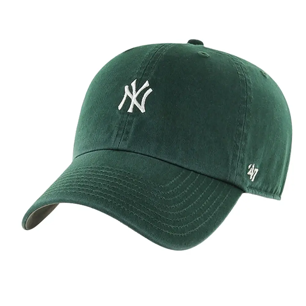 47 Brand MLB NY Yankees Baseball Cap In Forest Green With Small