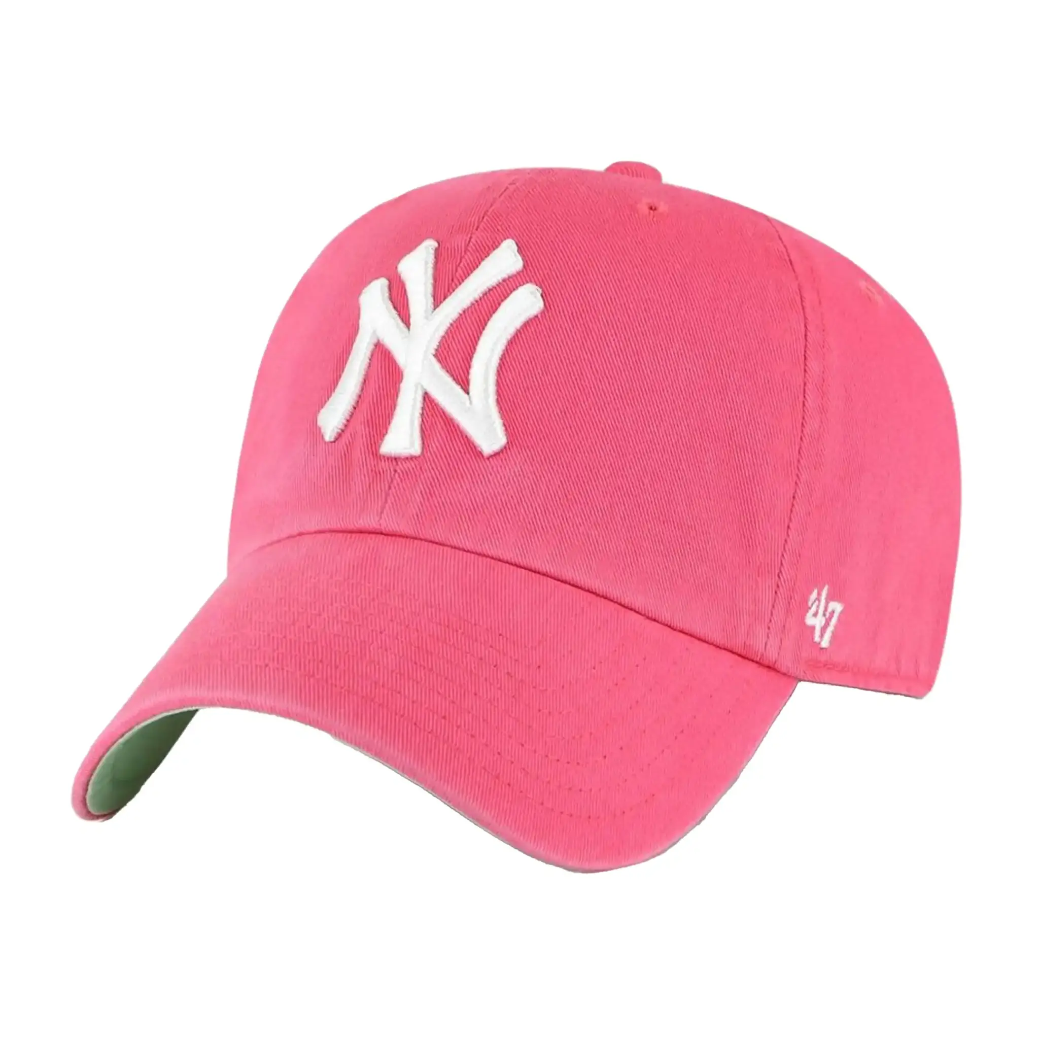 47 Brand MLB New York Yankees Ballpark Cap B-BLPRK17GWS-BEA, Vrouwen, Roze, Pet, maat: One size