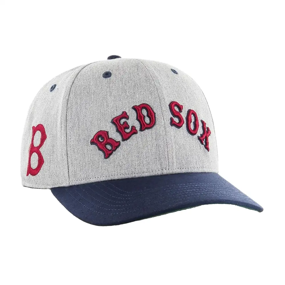 MLB Vintage Boston Red Sox Fly Out '47 Midfield Cap Gray - Burned Sports