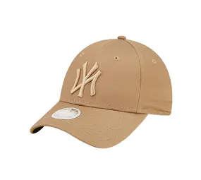 New Era Curved Brim 9FORTY Team Outline New York Yankees MLB Beige  Adjustable Cap