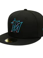 New Era Miami Marlins Fitted Cap Black