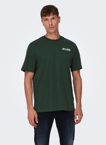 Only & Sons Bryce Reg Funny Tee Green