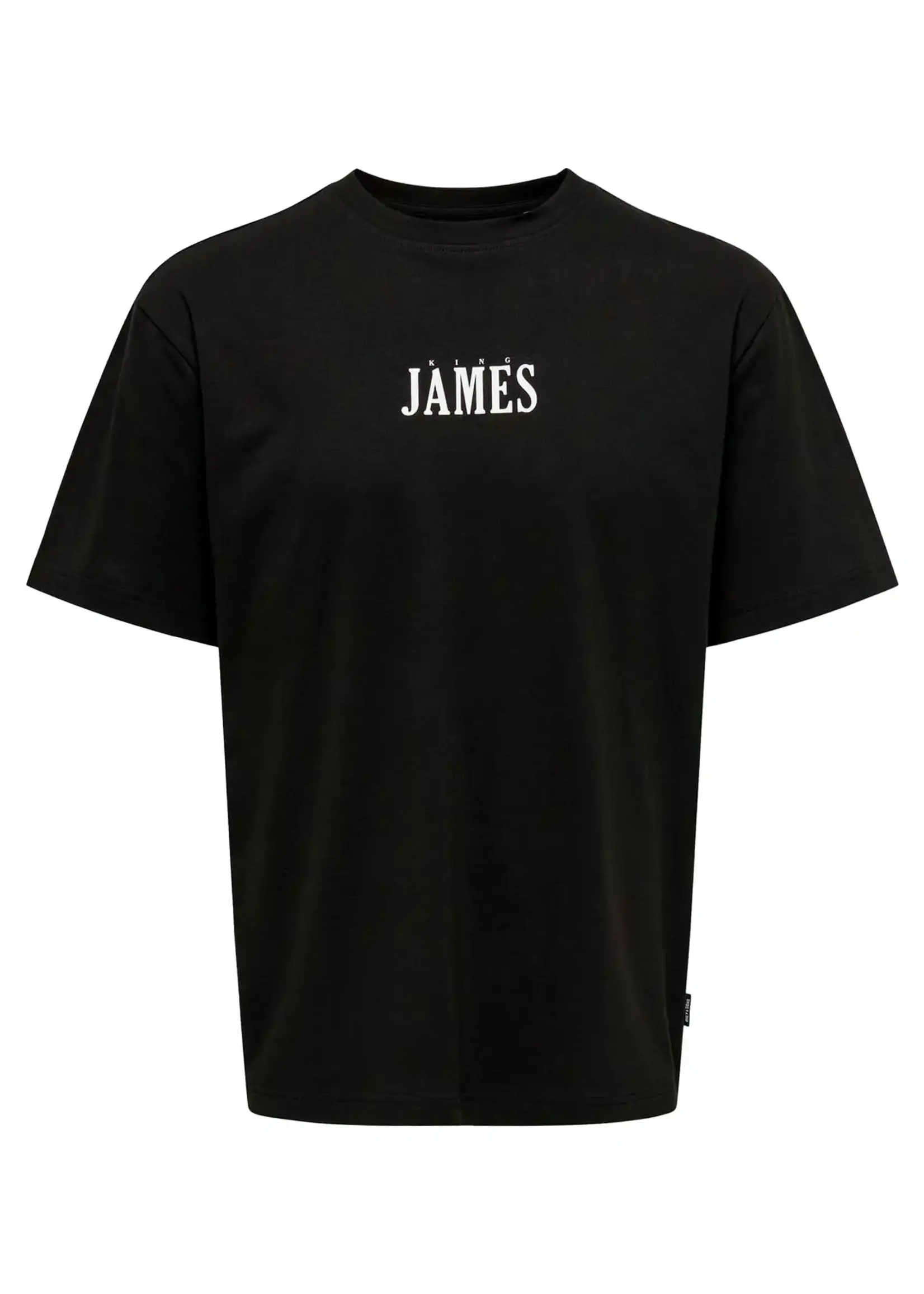 Only & Sons LeBron James Celebrity Relax Tee Zwart