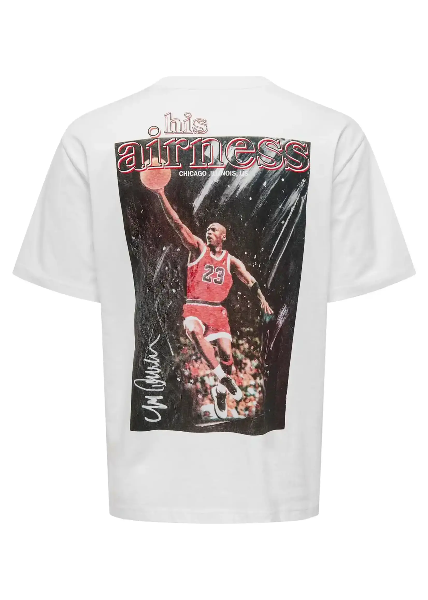 Only & Sons Michael Jordan Celebrity Relax Tee Wit