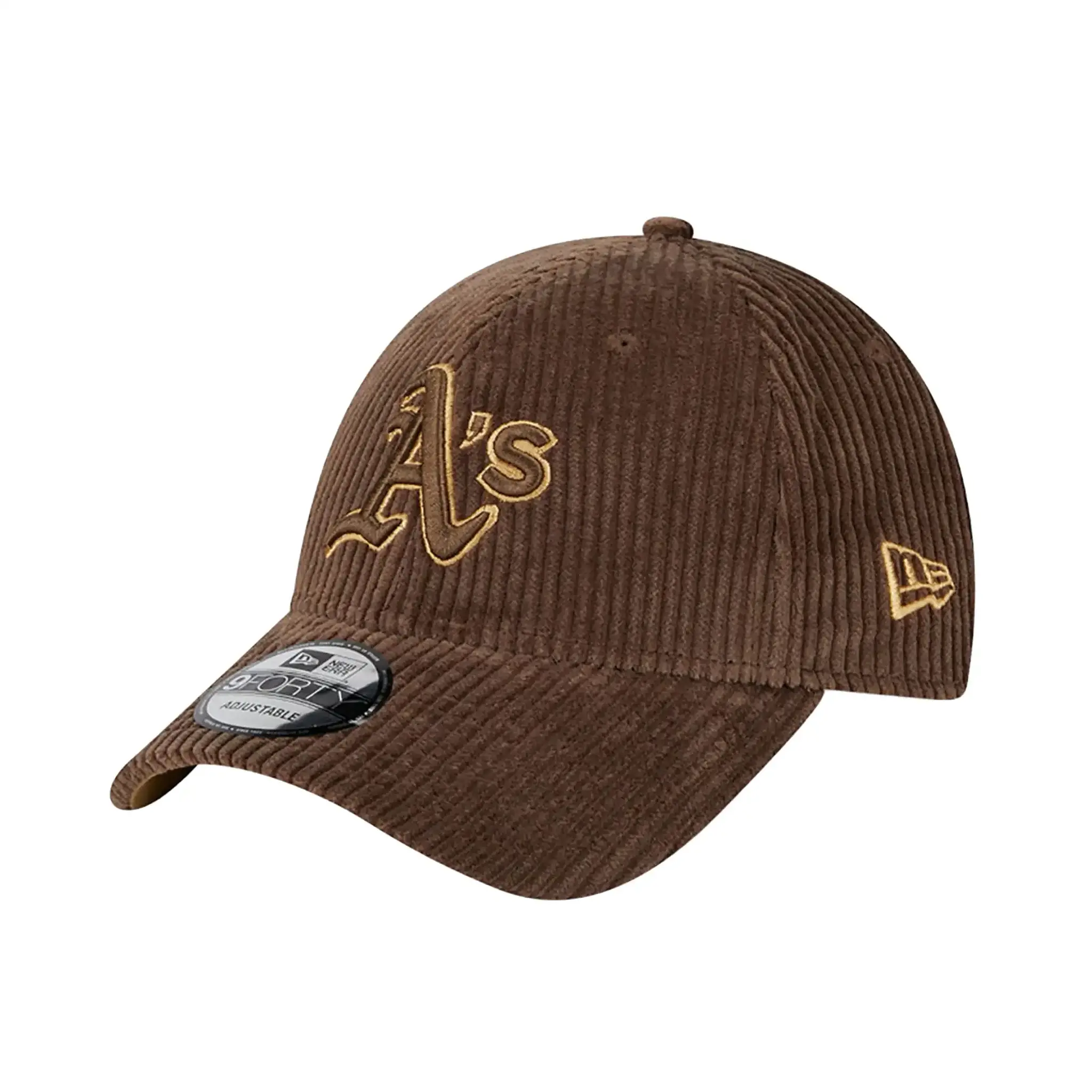 New Era - Oakland Athletics Wide Cord Brown 9FORTY Adjustable Cap