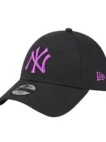 New Era New York Yankees  9Forty Youth Cap Black Purple