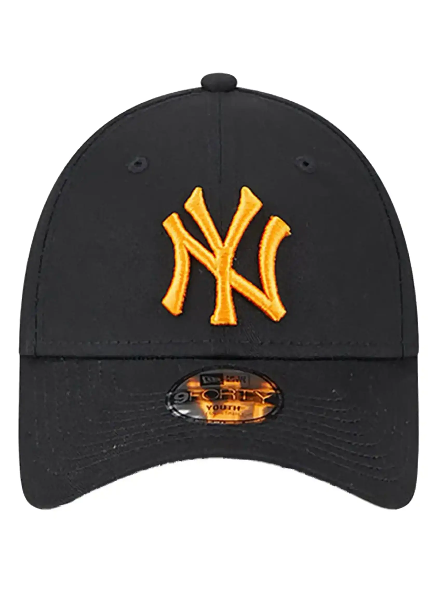 New Era New York Yankees  9Forty Youth Cap Black Orange