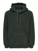 Only & Sons Teddy Hoodie Green