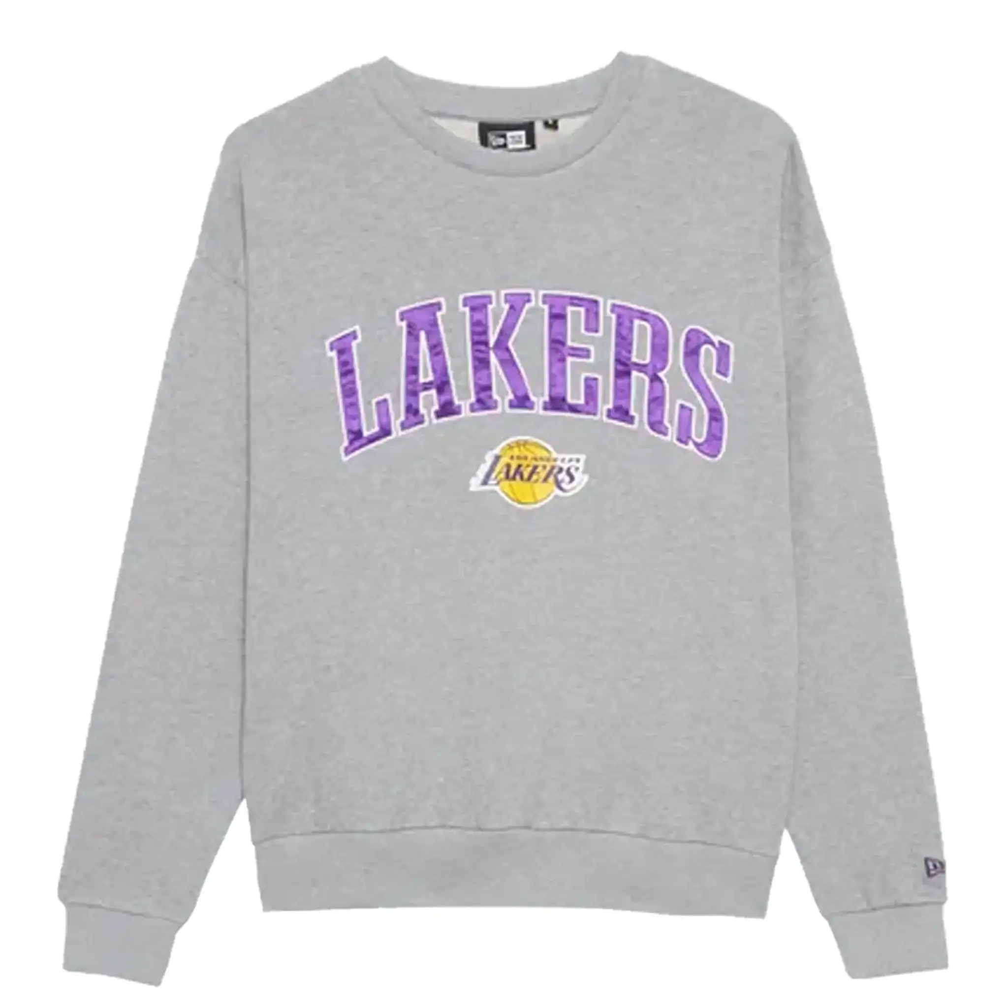New Era Los Angeles Lakers NBA Applique Crewneck Grey