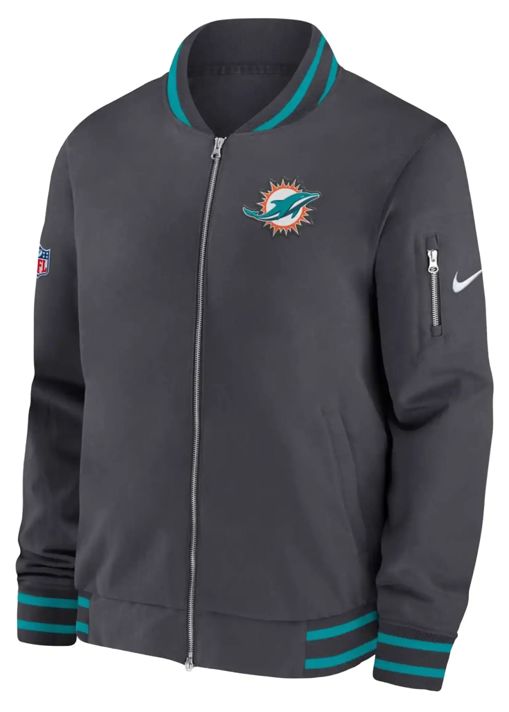 Nike Miami Dolphins Coach Bomber Jacket