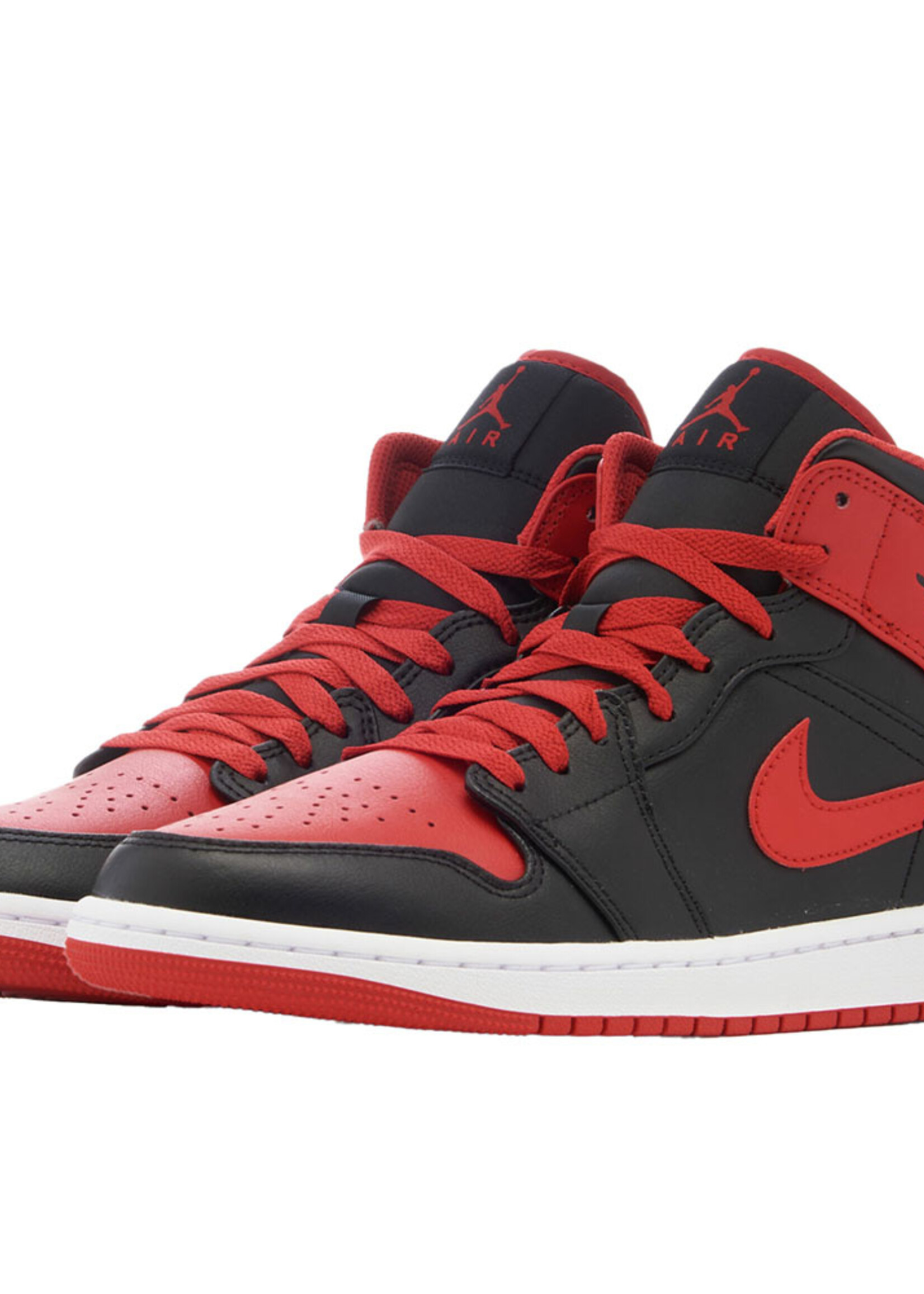 Nike Air Jordan 1 Sneaker Mid Black Fire Red