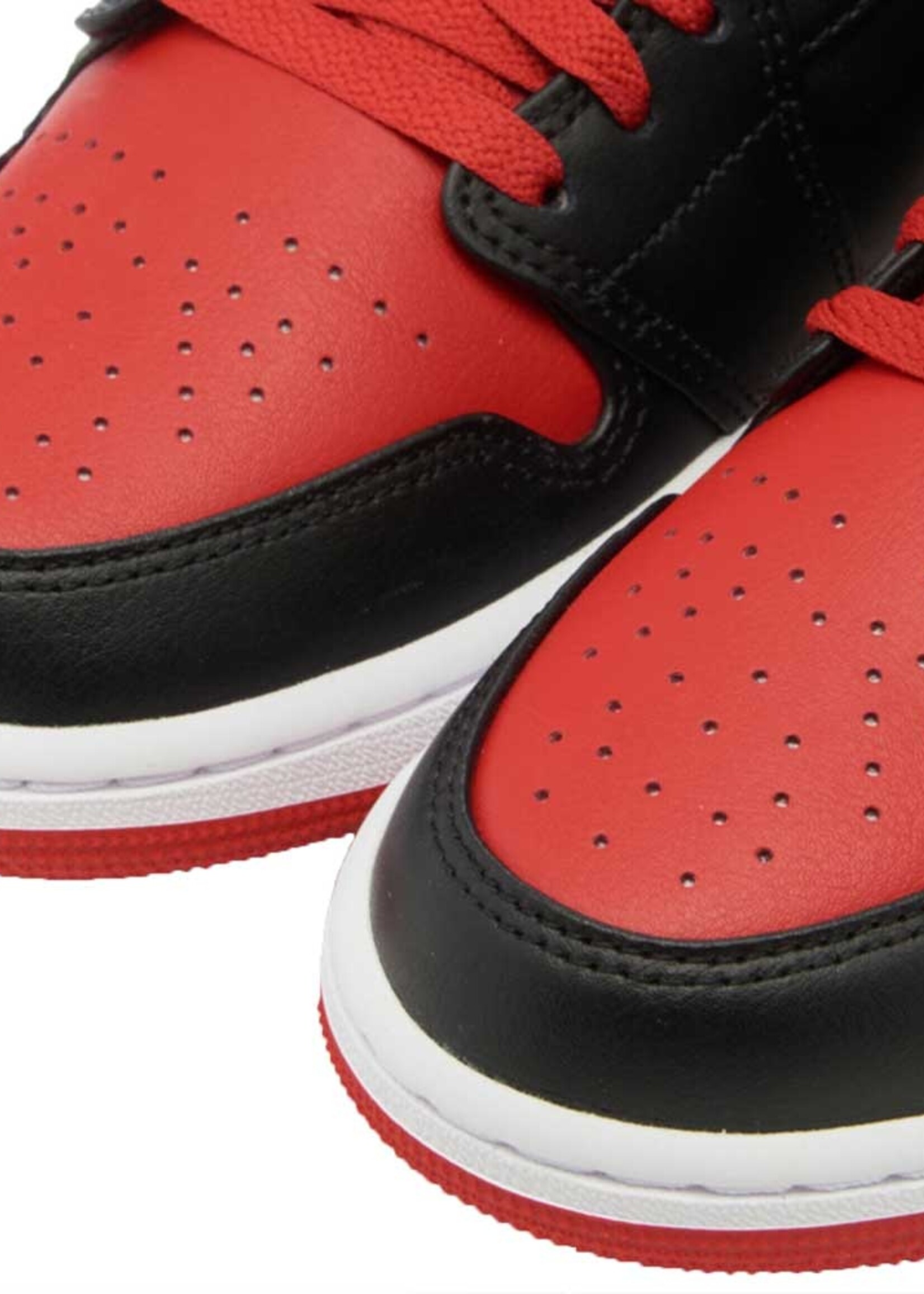 Nike Air Jordan 1 Sneaker Mid Black Fire Red
