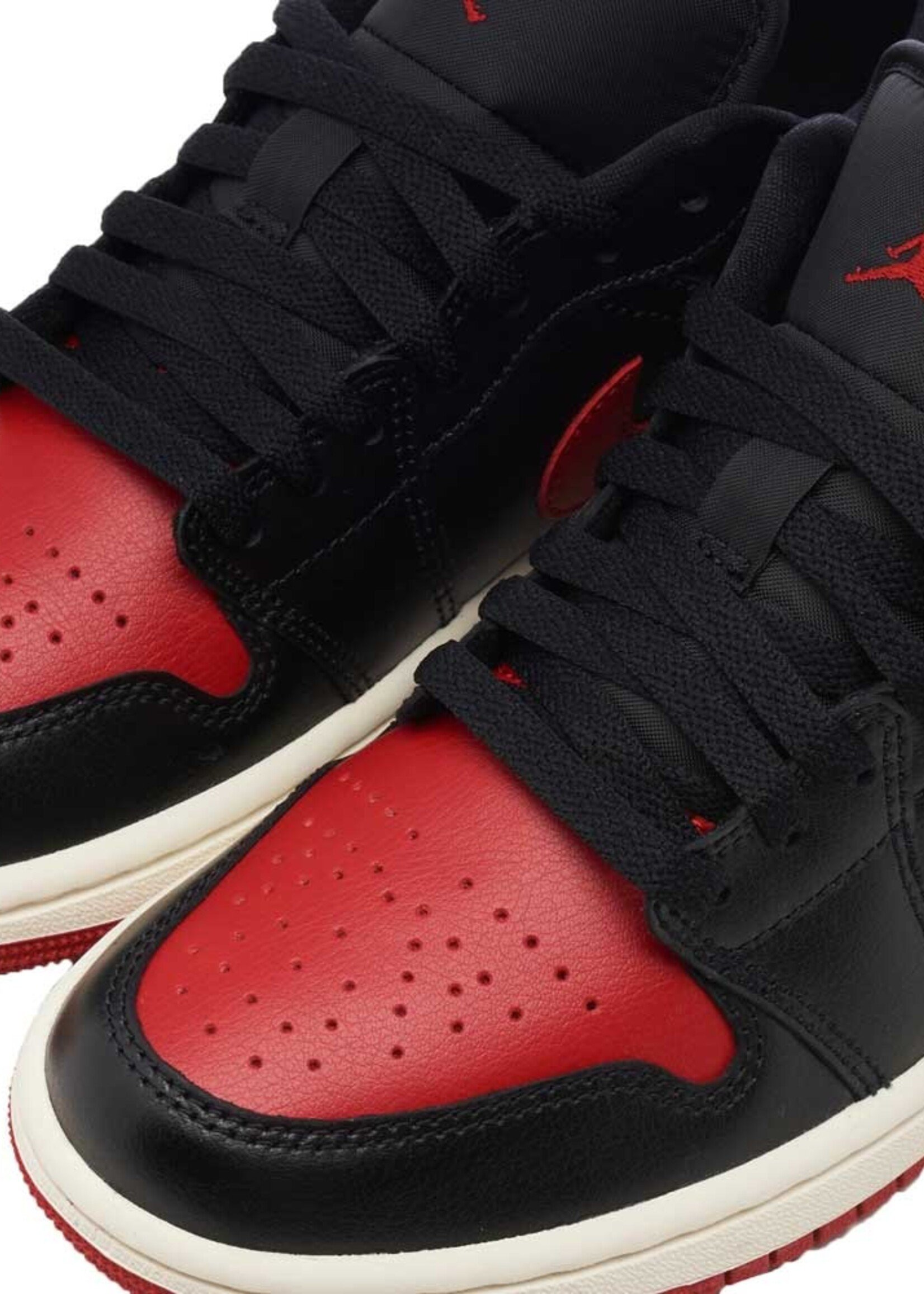 Nike Air Jordan 1 Low Sneaker Black Gym Red