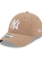 New Era New York Yankees Wool Womens 9Forty Adjustable Cap Beige