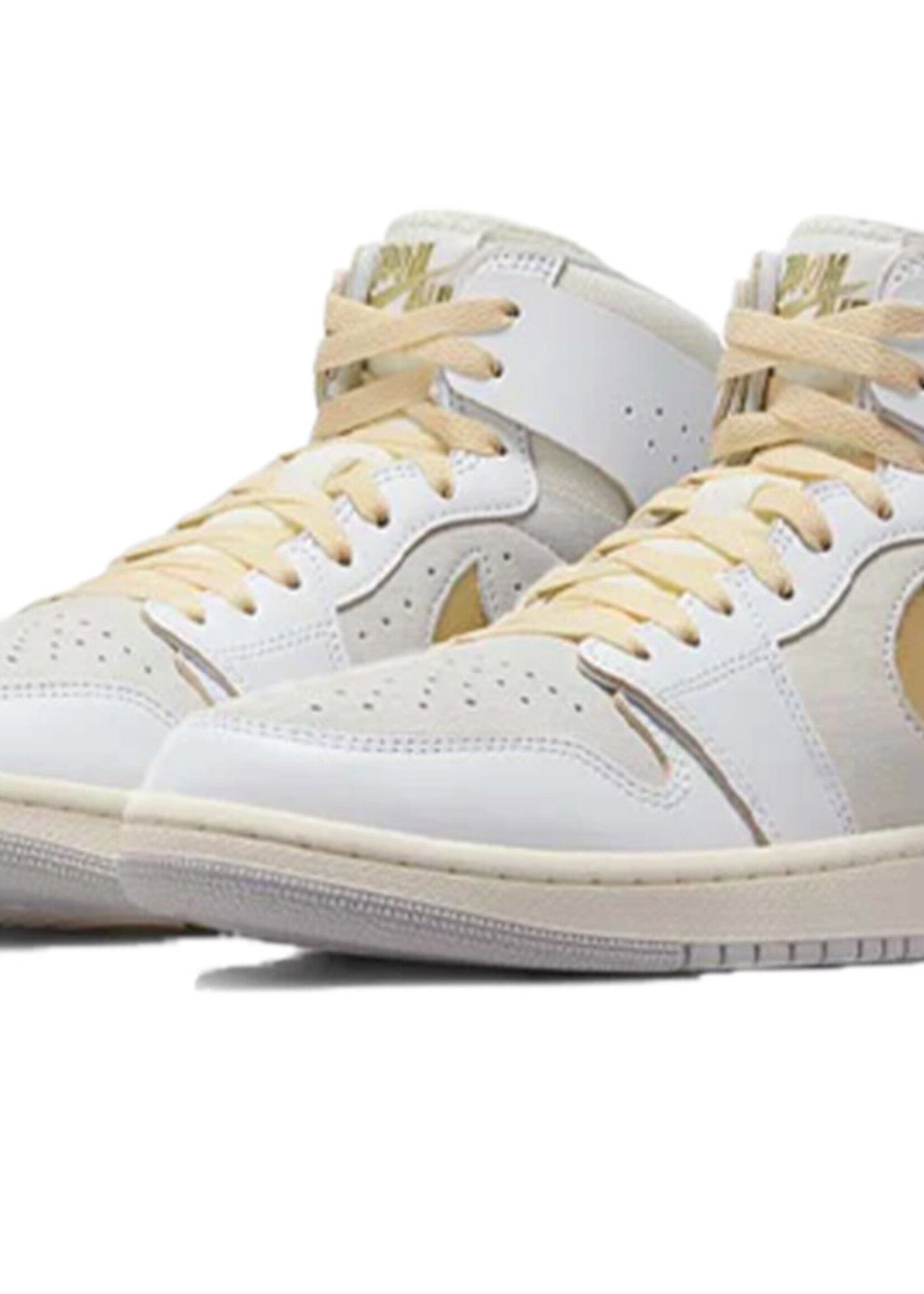 Nike Air Jordan 1 Zoom CMFT 2 Sneaker White Metallic Gold