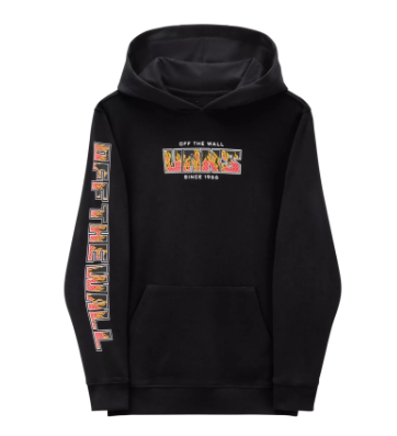 Vans Digi Flames Hoodie Black