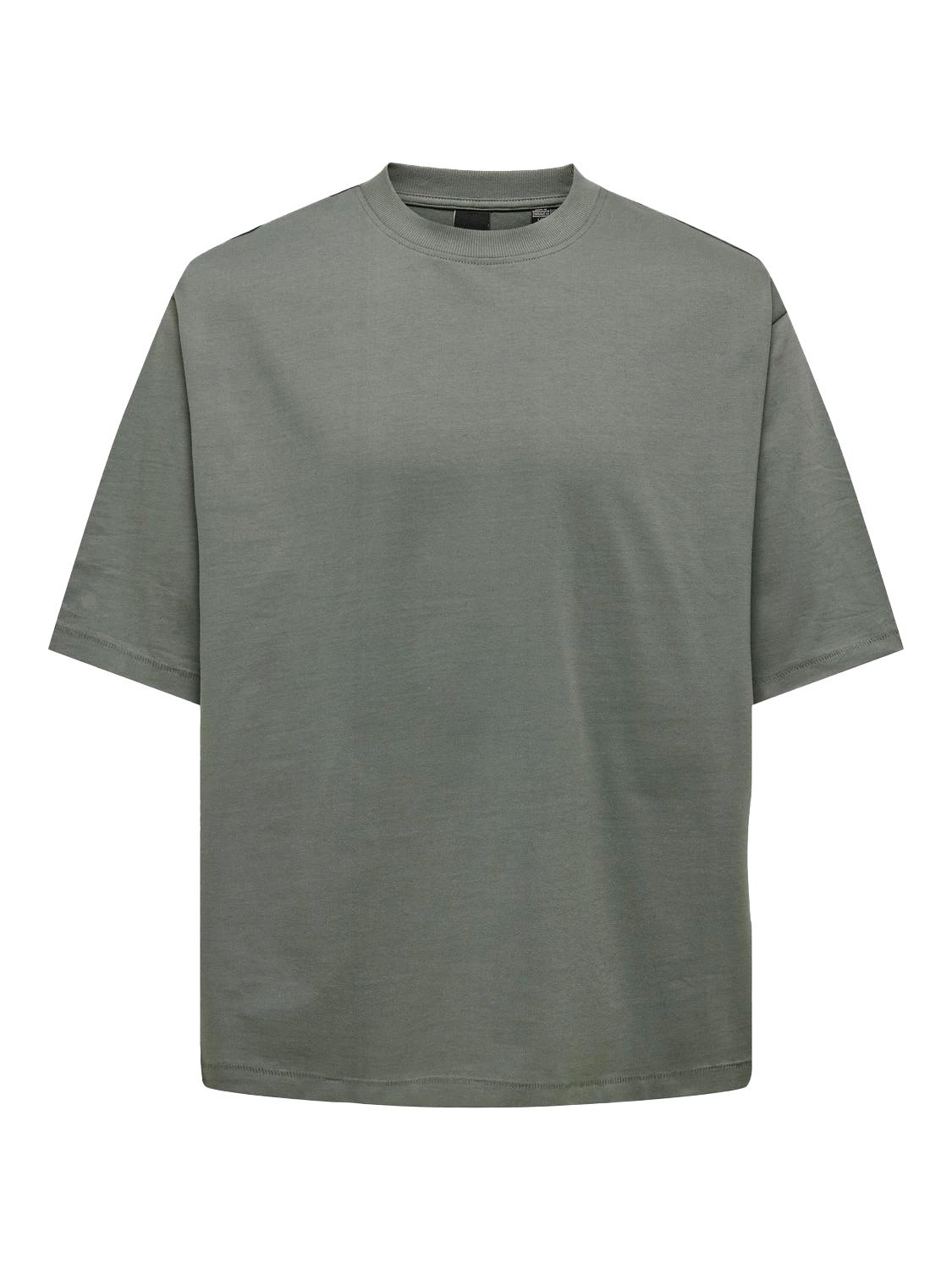 Oversized T-shirt met ronde hals, model 'MILLENIUM'