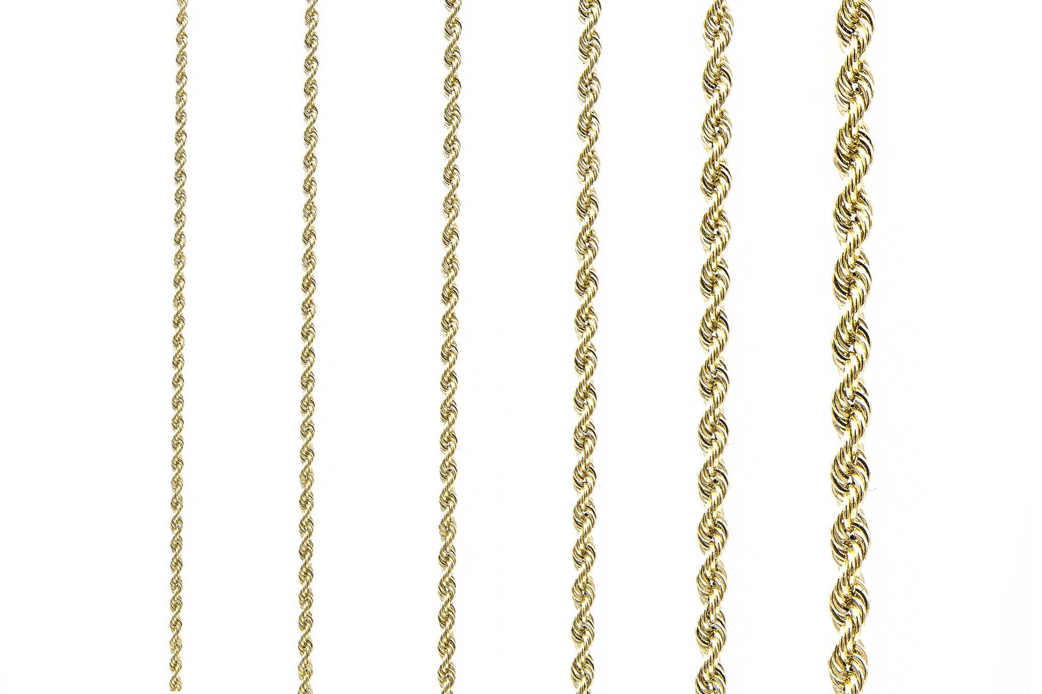 Gevoel achterzijde Viva Rope Chain Nederlands goud 3 mm - De Goud Winkel