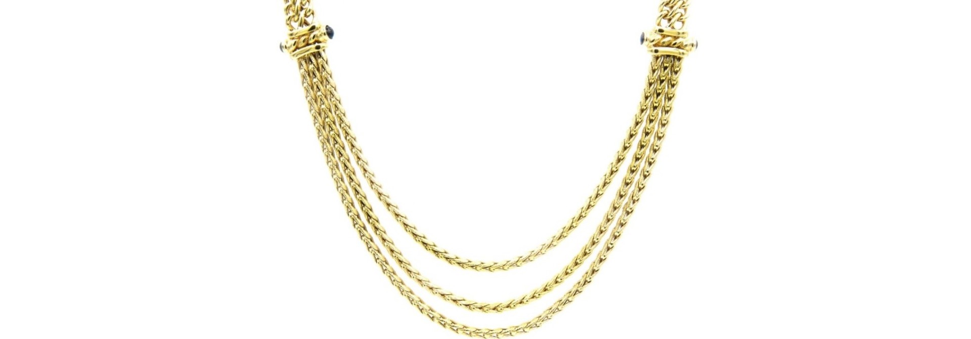 Ketting collier met 3 laagjes