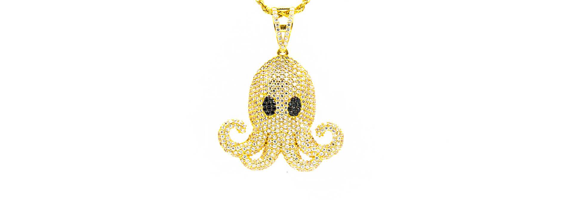 Hanger octopus met zirkonia