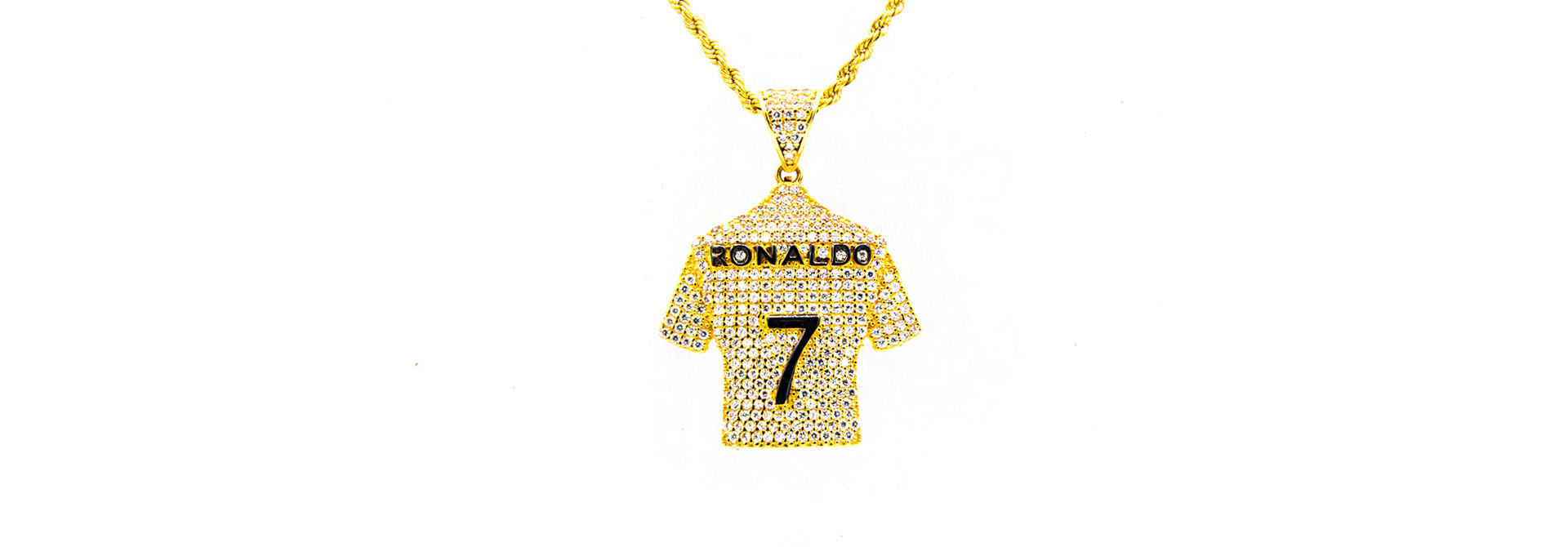 Hanger Ronaldo shirt bezet met zirkonia