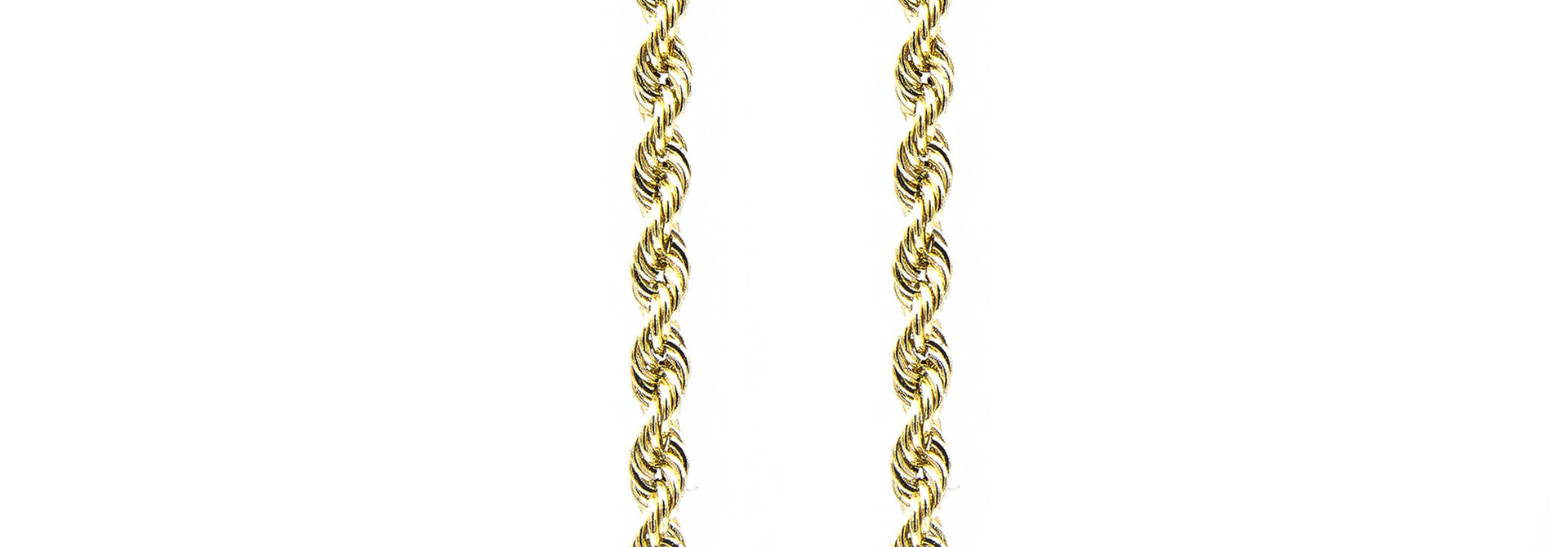 Rope chain Nederlands goud 14 kt 6 mm