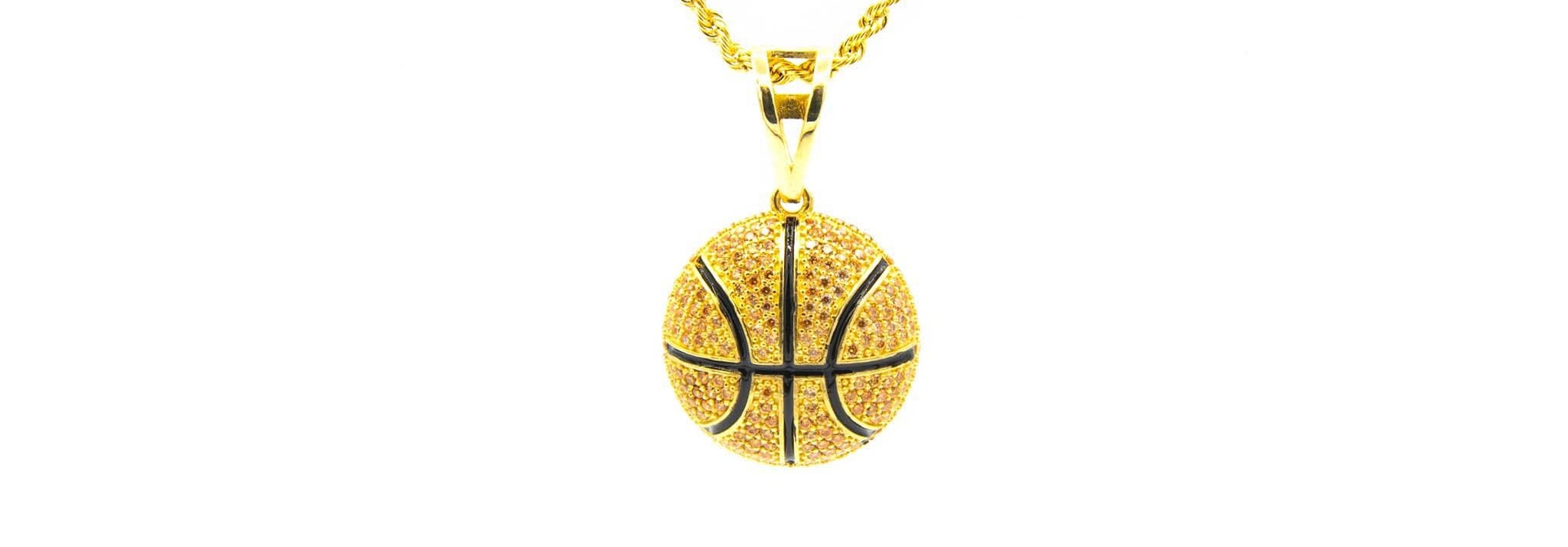 Hanger basketbal bezet met zirkonia's