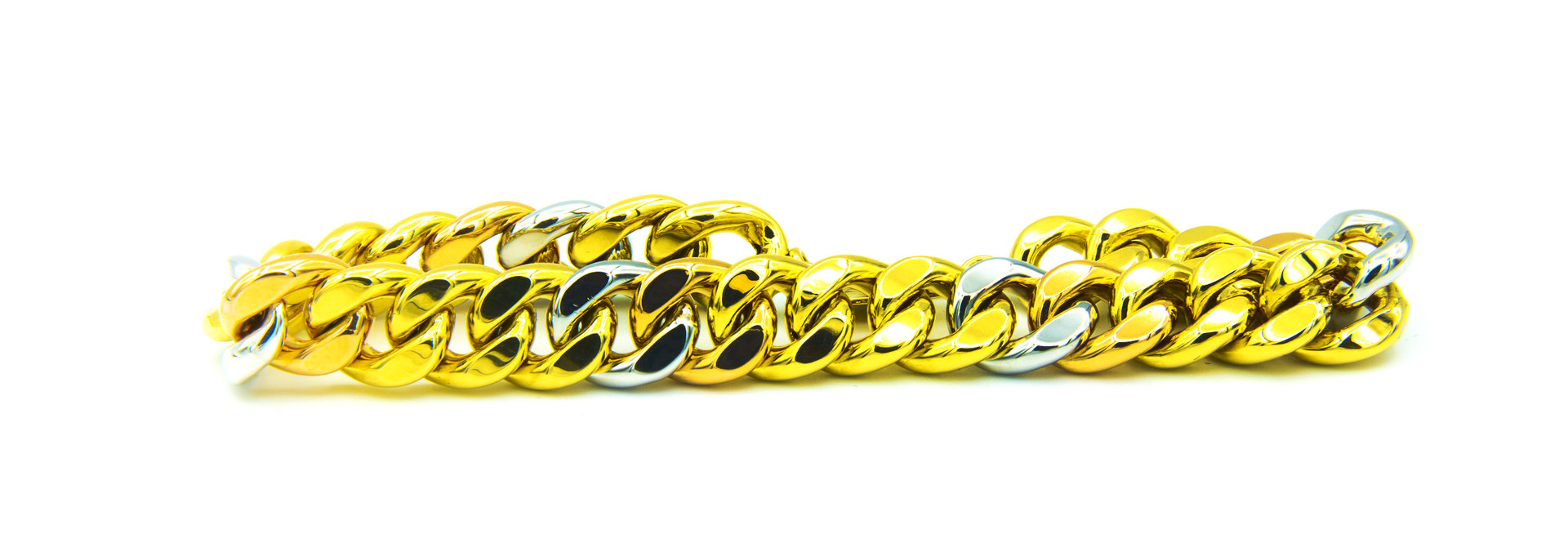 Armband Cuban Link tricolor