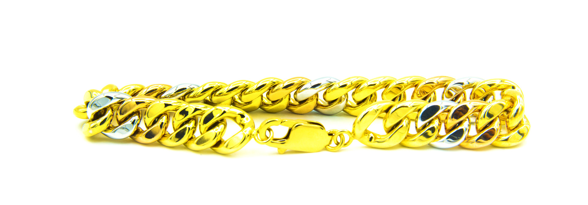 Armband Cuban Link tricolor