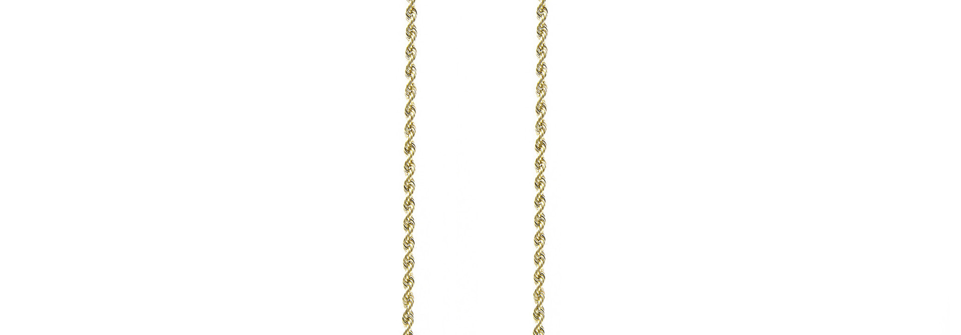 Rope chain ketting massief goud 14 kt 2 mm
