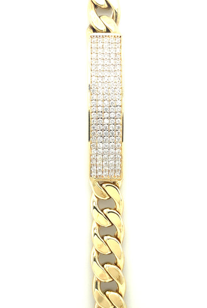 "Cuban" armband plaat 7 mm
