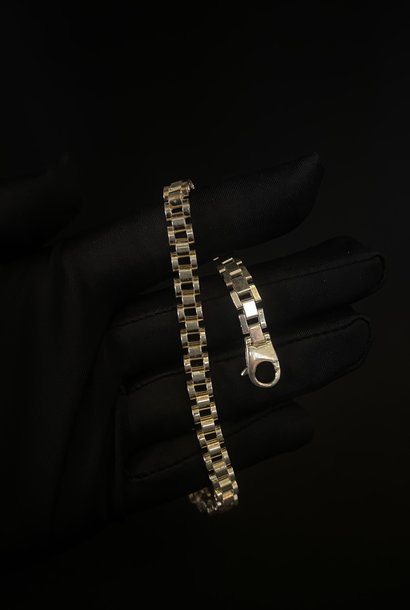 "Roleks" armband zilver 7 mm